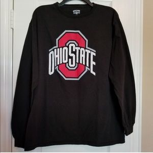 Scarlet and gray,Ohio state long sleeve,size large